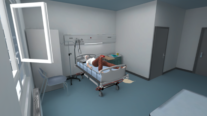 chambre d'hôpital réalité virtuelle