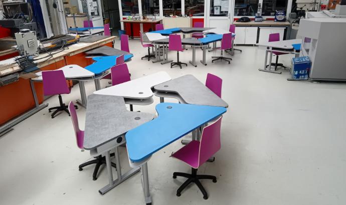 Mobilier didactique modulable