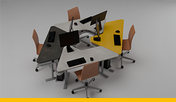 Mobilier scolaire triangolo