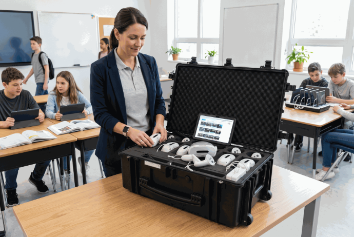 Séance de formation prête rapidement valise rv autonome
