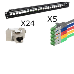 [BAIEXTRJ4500] Option brassage 24 RJ45 pour baie VDI